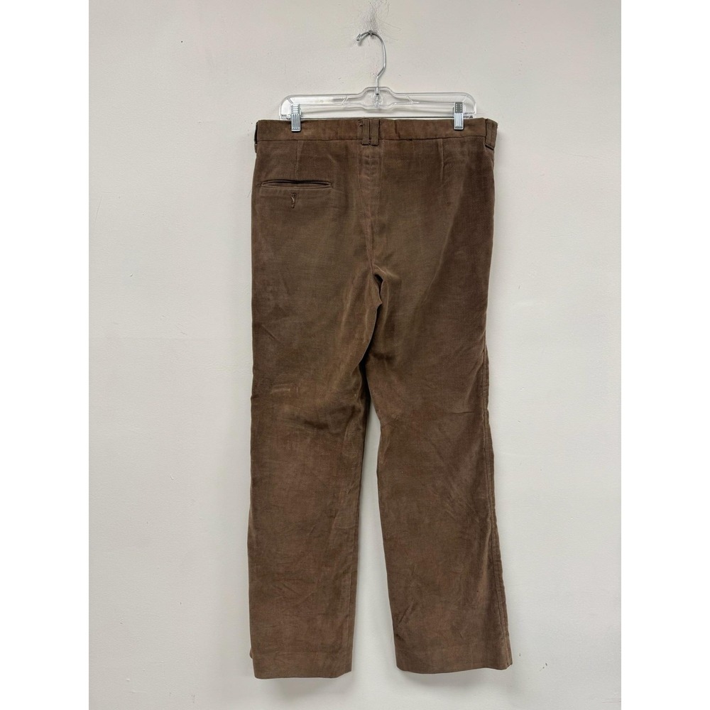 Vintage Levis Panatela Wildfire Pants Mens 34x29 Brown Corduroy Dress Slacks 70s - Picture 2 of 7